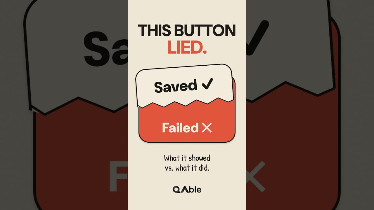 The Button That Said "Saved"… and Lied