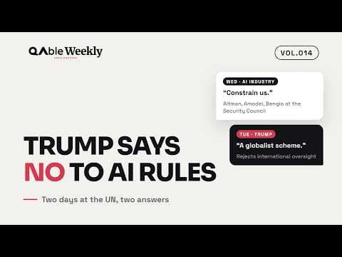 Two AI CEOs Asked the UN to Regulate Them. Their President Said No.