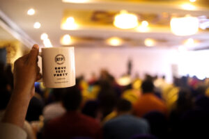 QA meetup event badge