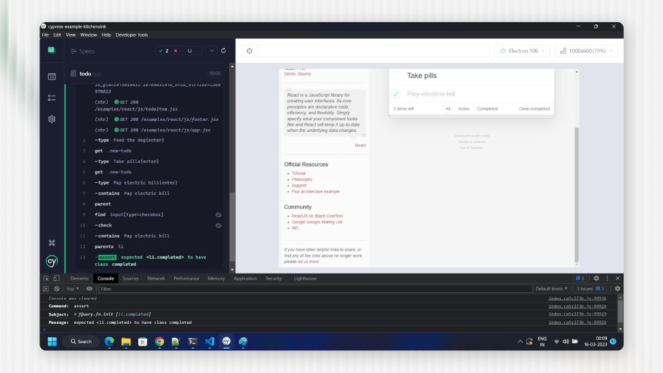 Cypress (Web UI + Component Testing)