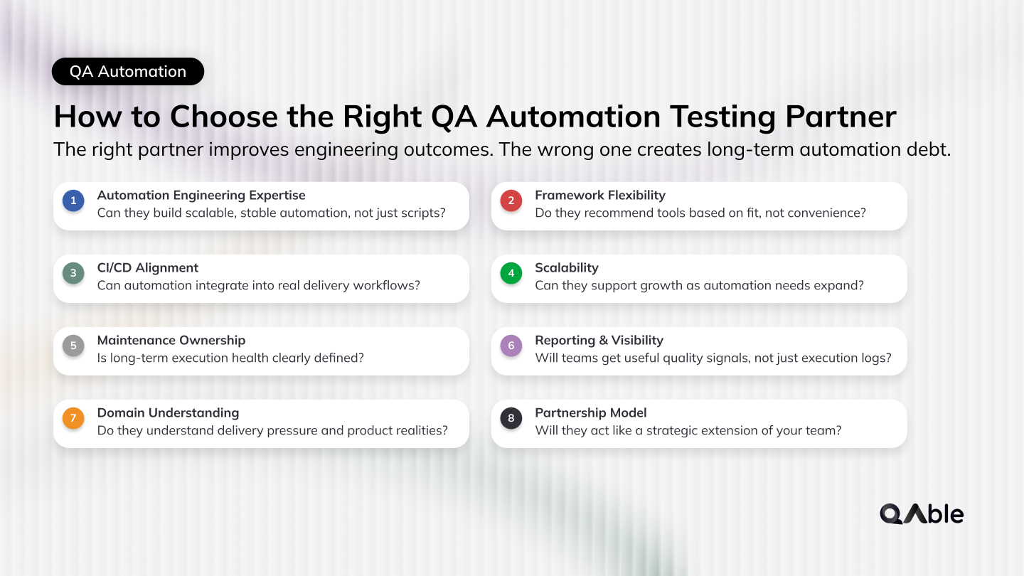How to Choose the Right QA Automation Testing Partner?
