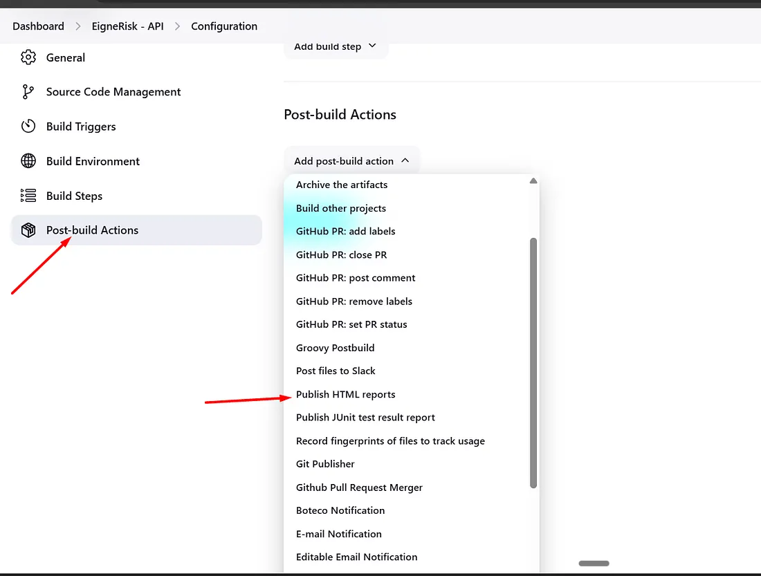Publish HTML Report