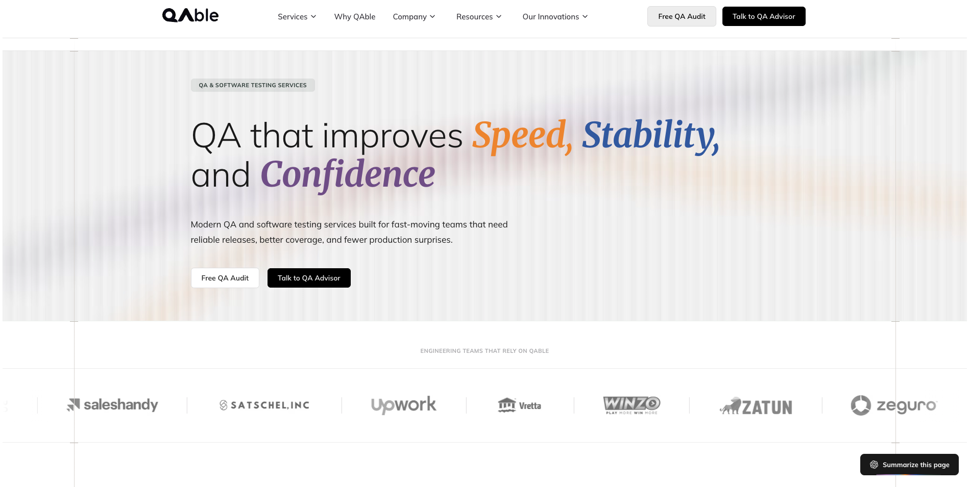 New QAble Testlab
