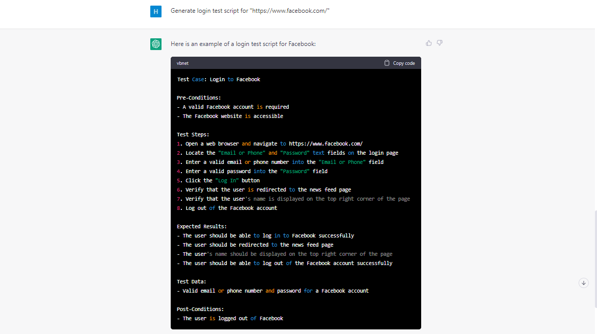 Test Case Generation With ChatGPT
