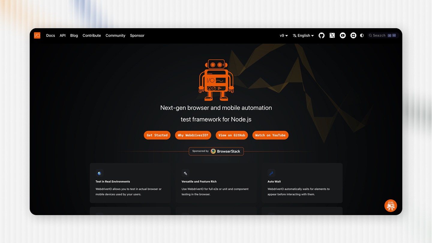 WebdriverIO