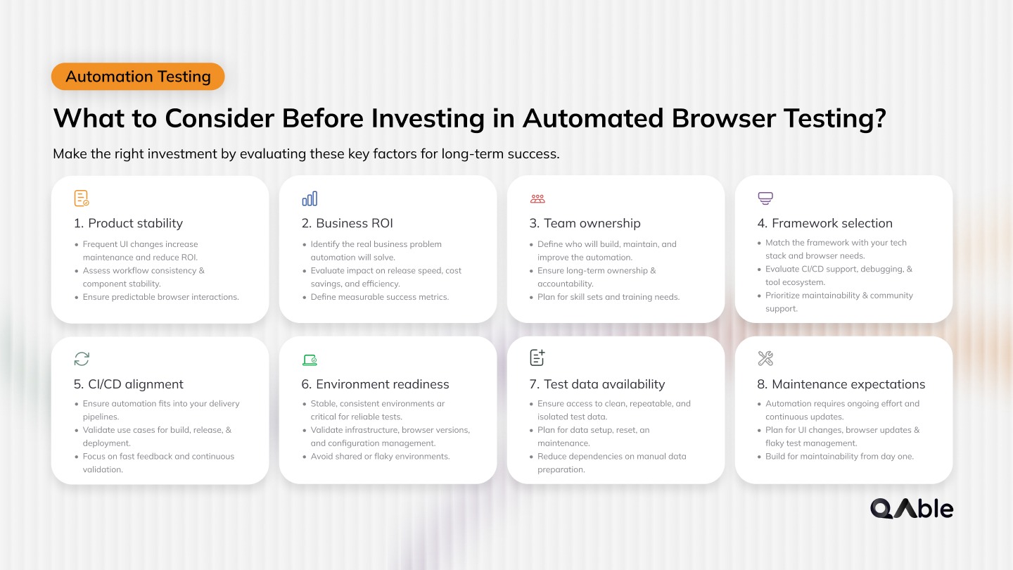 What to Consider Before Investing in Automated Browser Testing?