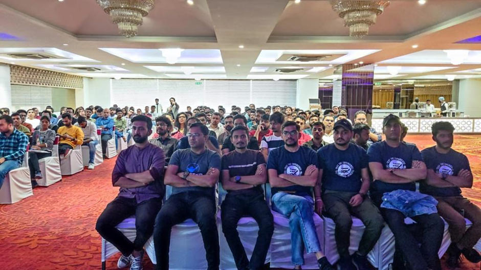 Audience attending a conference