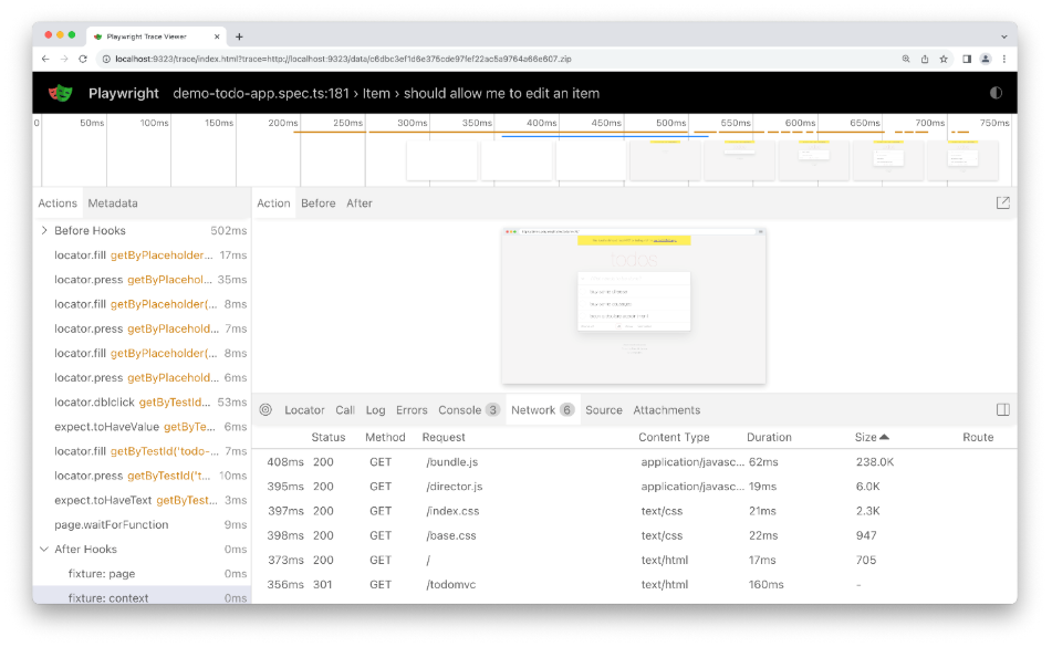 Playwright Trace Viewer