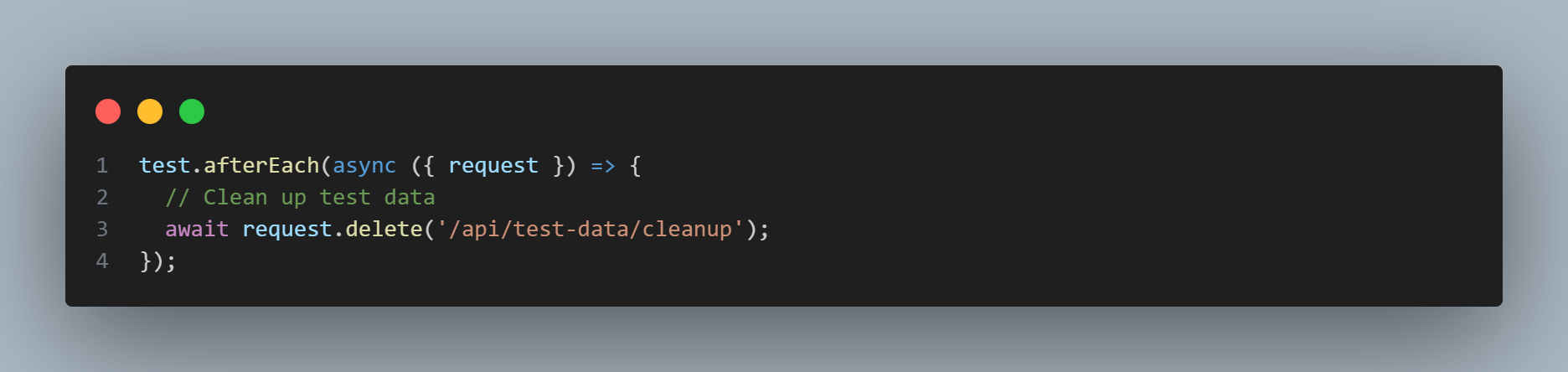 Test in isolation