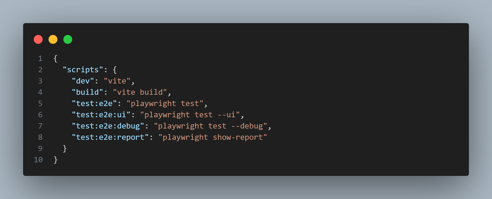 Update package.json Scripts